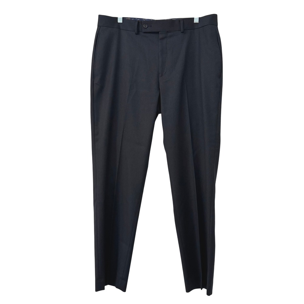 Lauren Ralph Lauren Mens Black Flat Front Dress Pants Size 35 x 29.5